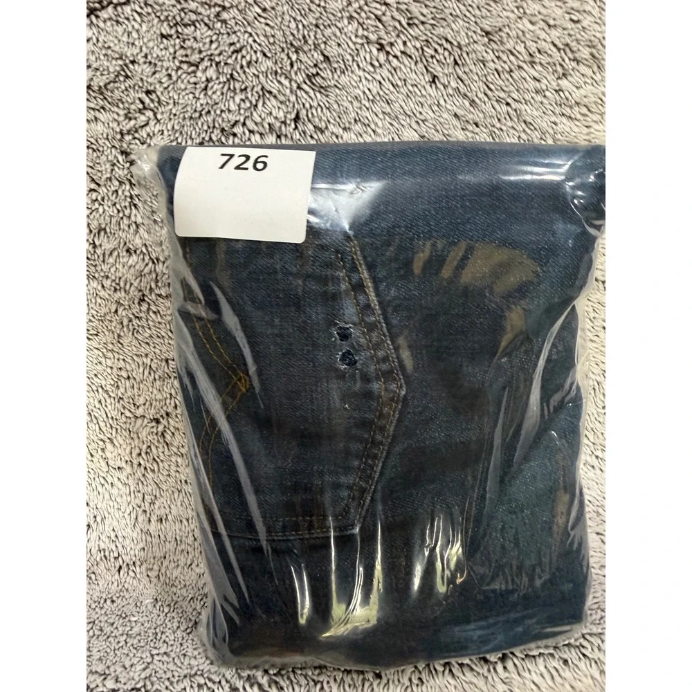 Levis 514 Straight Fit Jeans Mens 32x32 Dark Wash Tumbled Rigid 100% Cotton